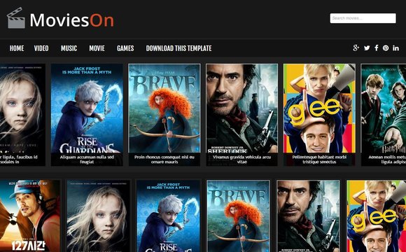 Movies On Blogger Template Free Download