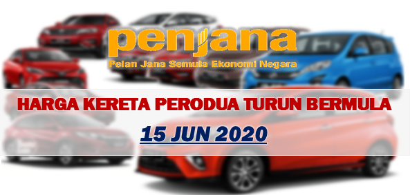 Harga Kereta Perodua Turun Sebanyak 3%-6% Bermula 15 Jun 