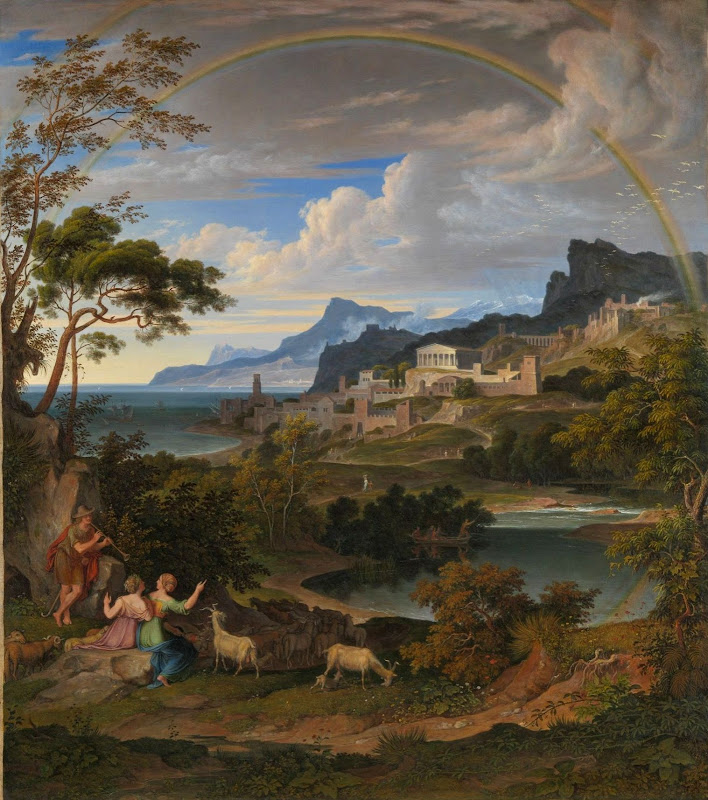 Joseph Anton Koch - Heroic landscape with rainbow 1824