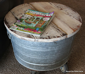 washtub wheelies repurposed washtub http://bec4-beyondthepicketfence.blogspot.com/2013/04/washtub-wheelies.html