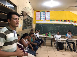 Gerson Rodrigues é professor indígena terena, coordenou o curso preparatório para vestibular para indígenas realizado pelo Ipedi em Miranda, no Pantanal de Mato Grosso do Sul.