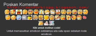 Cara Memasang Emoticon Pada Komentar Blogg