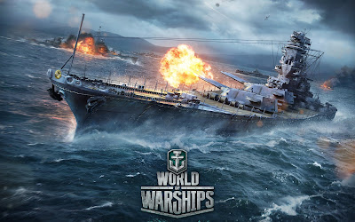 Pemain sedang memainkan World of Warships