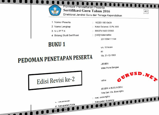 Prioritas Calon Peserta Sertifikasi Guru Tahun 2016 Buku 1 Edisi Revisi Ke-2