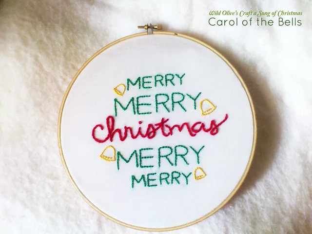 carol of the bells embroidery pattern