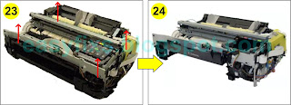 How to disassemble Canon iP3600 series and replace the ink absorber 13