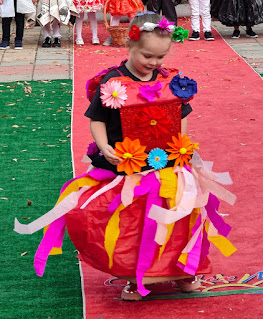 Rosie with her awesome dress