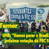 UNE: "Vamos parar o Brasil na próxima votação da PEC 55"