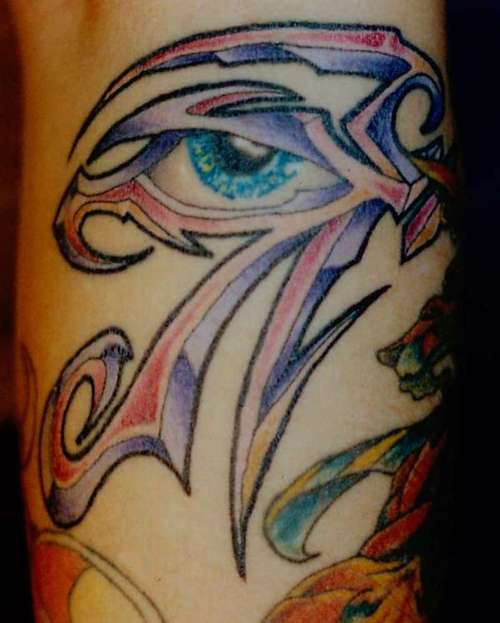 eye of horus tribal. eye of horus tattoo