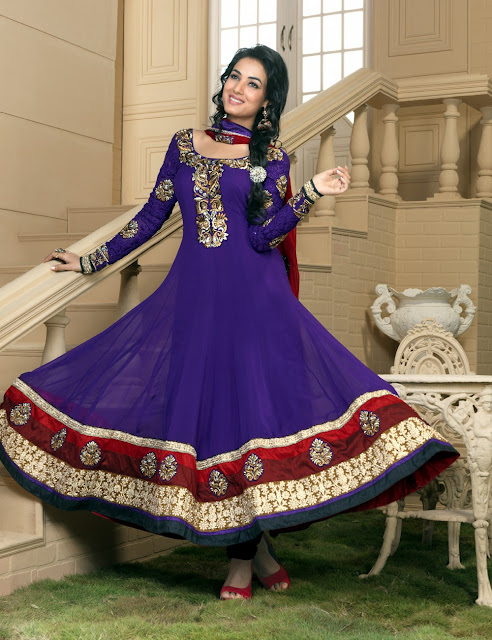 Majesty Bluish Purple Salwar Kameez