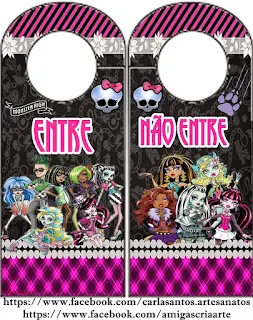 Monster High in Fuchsia Free Printable Kit.