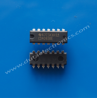 Toko Komponen Elektronik , Jual IC CD4093BE (DIP-14 PIN)