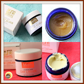 Atlantis Skincare Glowing Skin Day Cream &  Velvet Skin Night Elixir Review on Natural Beauty And Makeup