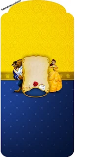 Beauty and the Beast Party Free Printable Tags.