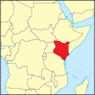 map of kenya