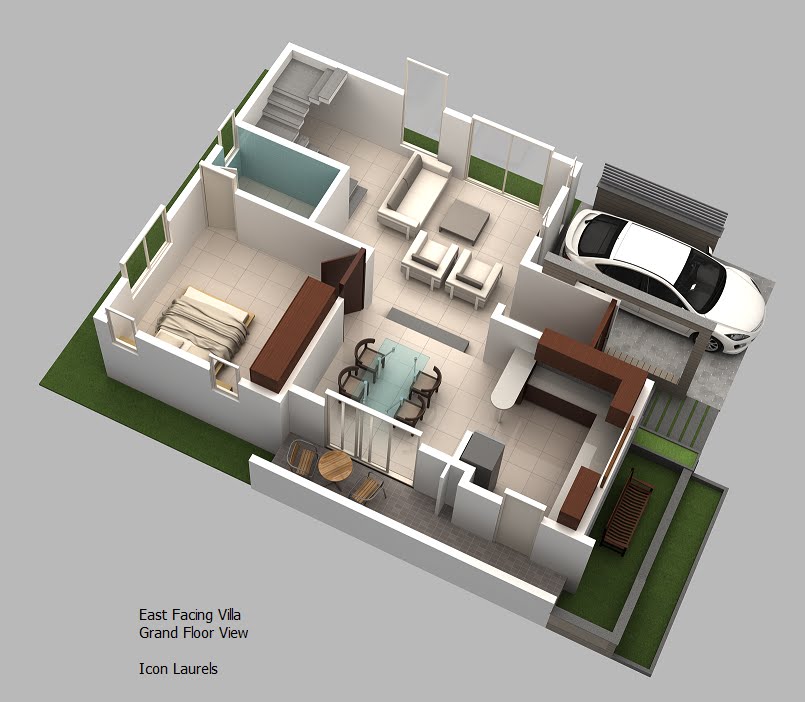  3D  Duplex  House  Floor Plans  That Will Feed Your Mind 