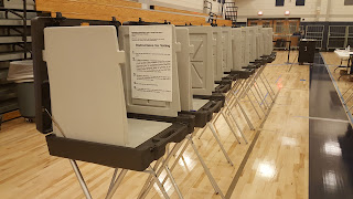 voting booths at FHS