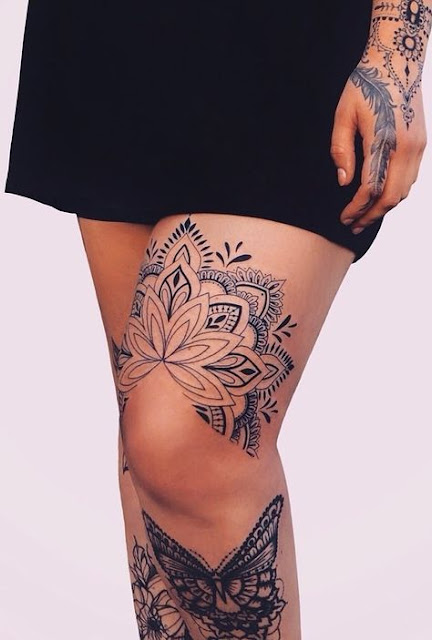 38 tatuagens femininas que ficam muito bem nos joelhos