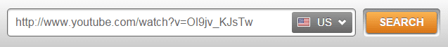 youtube video url into semrush search box