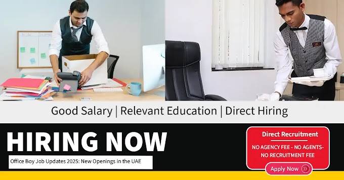 Office Boy Job Updates 2025: New Openings in the UAE