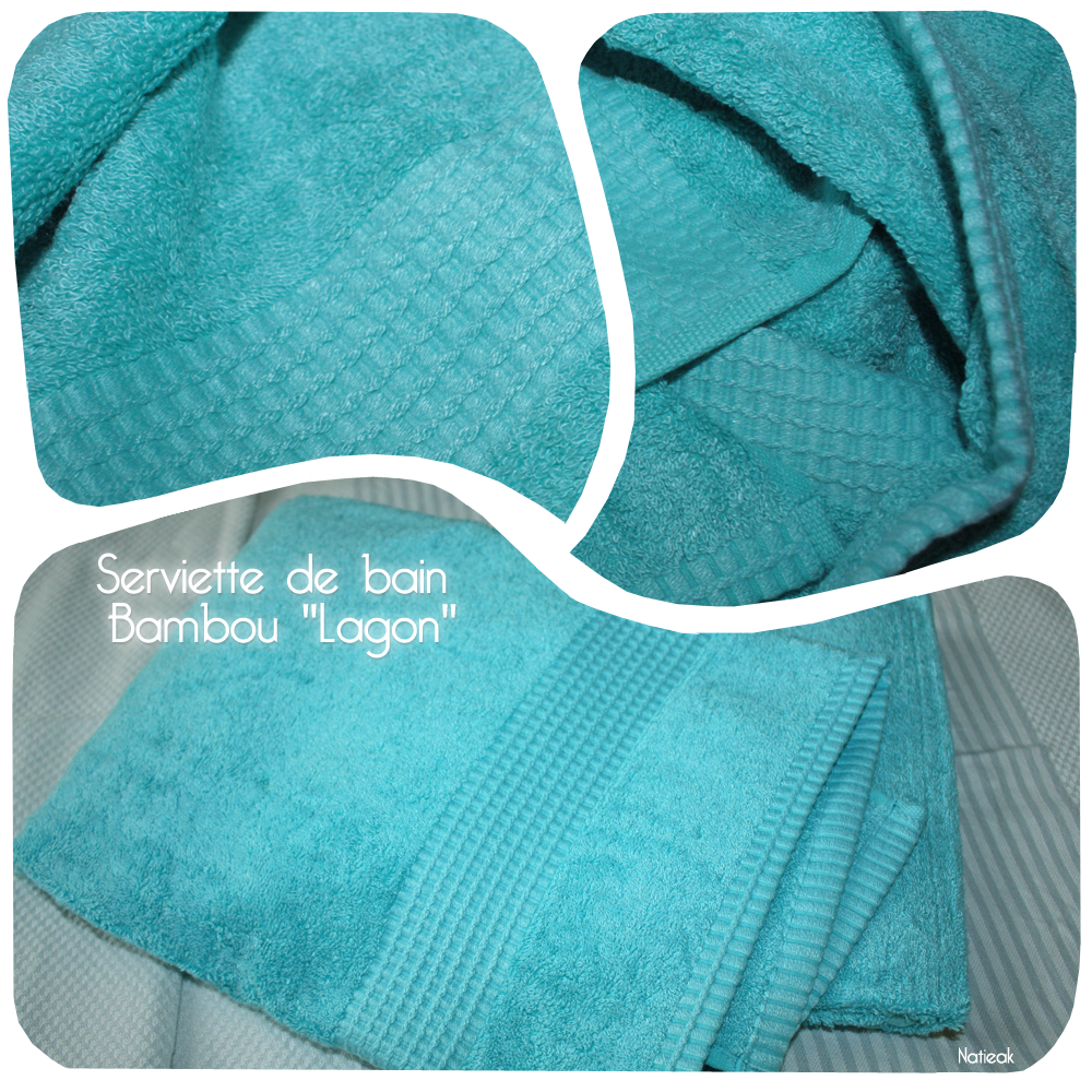 Serviette de bain bambou  Lagon de i fil home