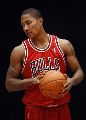 derrick rose 2011 wallpaper. hot chicago bulls wallpaper