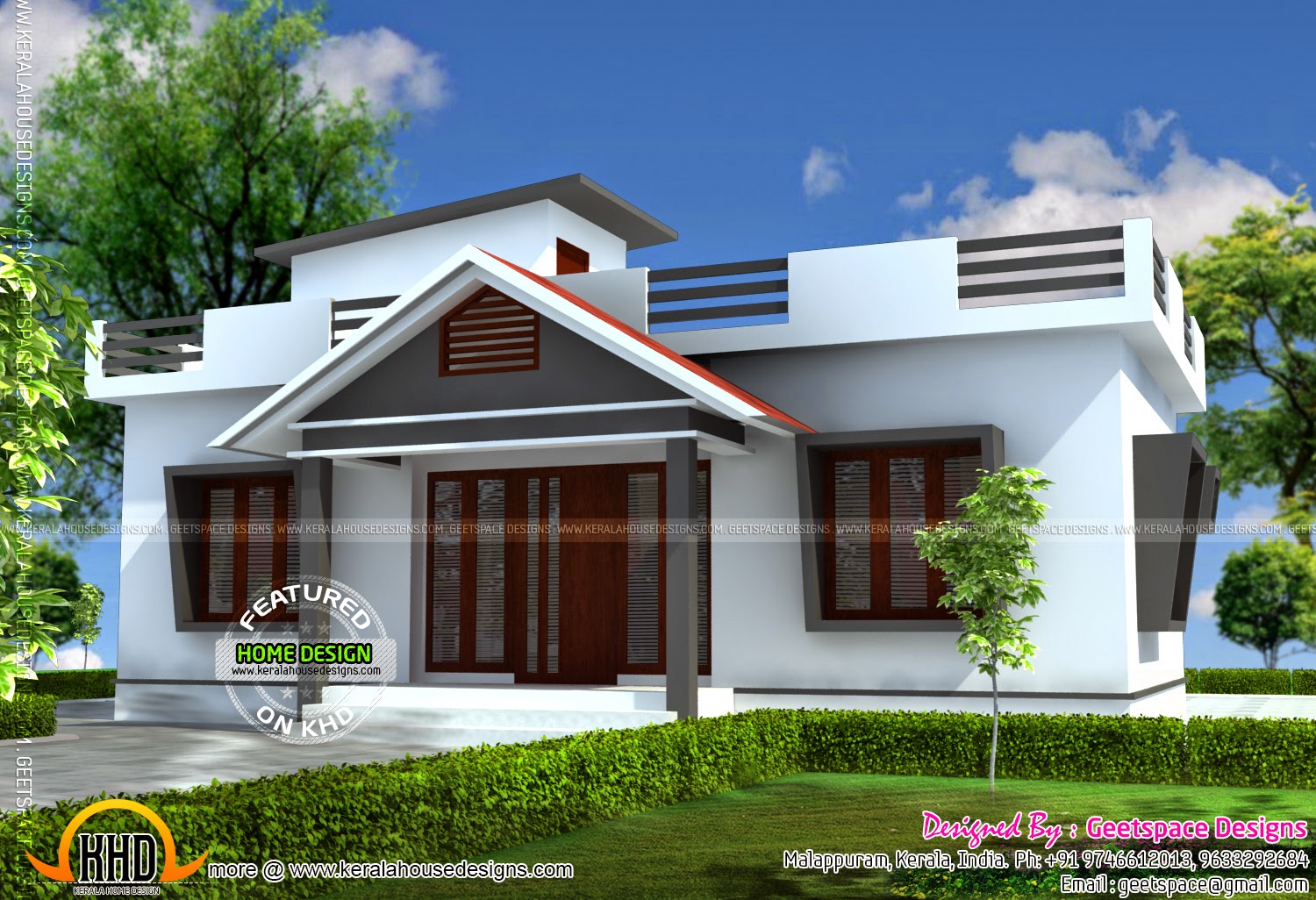 The gallery for --> Parapet Design Kerala Style