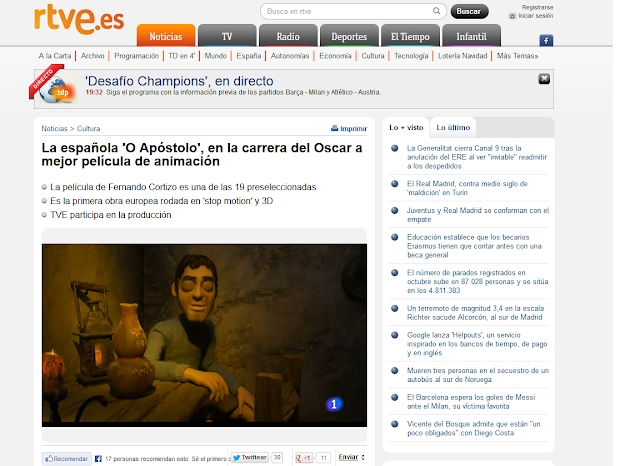 http://www.rtve.es/noticias/20131106/espanola-apostolo-carrera-del-oscar-mejor-pelicula-animacion/785341.shtml