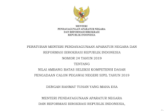 Berita untuk Peserta Seleksi CPNS 2019 Terkait Passing Grade SKD