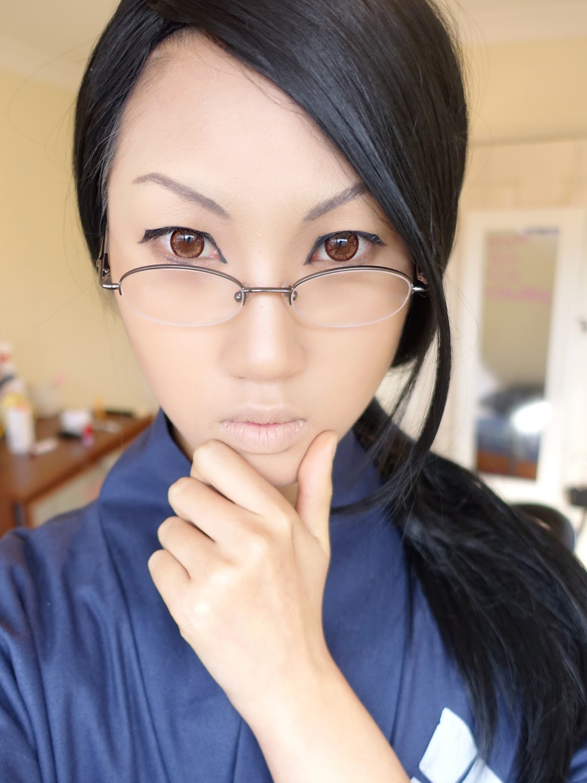 KimKinecom Male Anime Makeup Tutorial Jin Samurai Champloo Cosplay