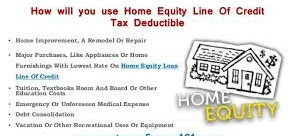 Home Equity Loan, Home Equity Line Of Credit Tax, Tax Deductible