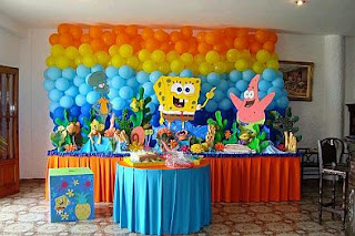 SpongeBob Children's Parties Decoration