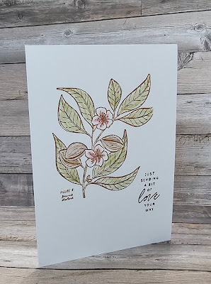 Lovely and sweet stampin up simple one layer card