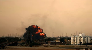 Air Strikes Hit Gaddafi's residence