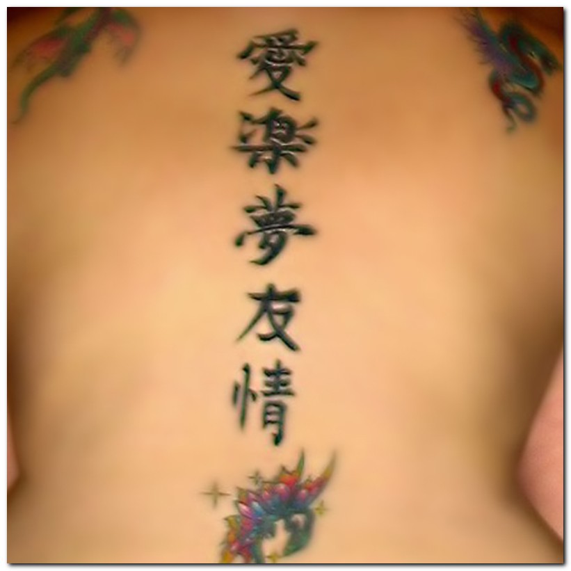 japanese word tattoos. chinese tattoo letters.