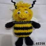 patron gratis abeja amigurumi, free amiguru pattern bee 