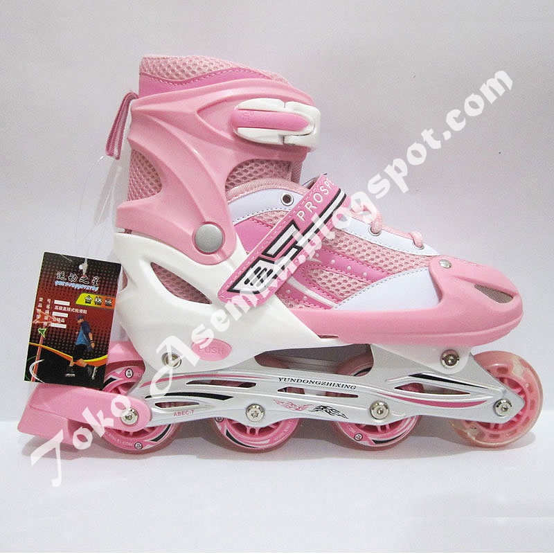  Sepatu  Roda  Inline Skate PRO SPEED Pink KARET  Size L 