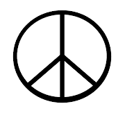 But the peace sign actually symbolizes destruction because it has the tree .