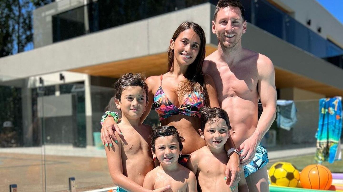 La familia Messi derrocha estilo con sus looks en un almuerzo parisino