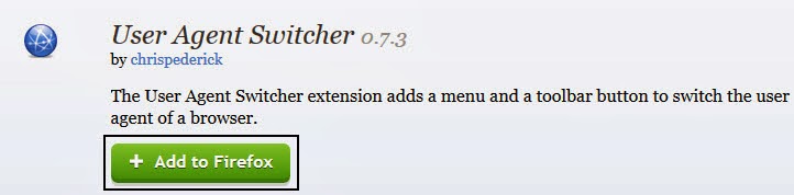 user agent switcher for firefox