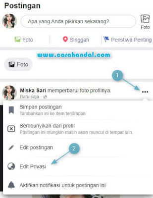 Cara Agar Foto Profil Facebook Tidak Bisa di Like [HP]