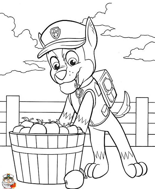  Paw Patrol coloring page 