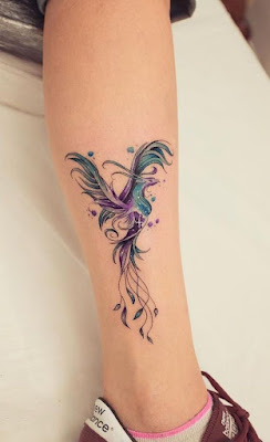 Cool phoenix tattoo for women
