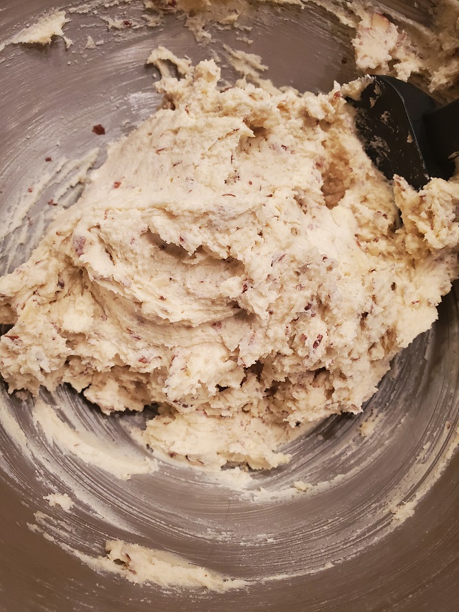 this is the almond linzer dough to make bar cookies