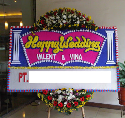 Papan Ucapan Happy Wedding