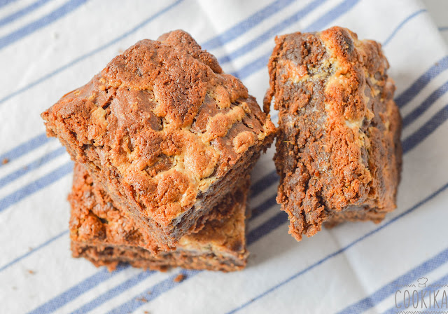 Tahini Brownies with Halva Crumble