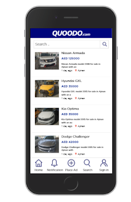 Quoodo mobile app cars