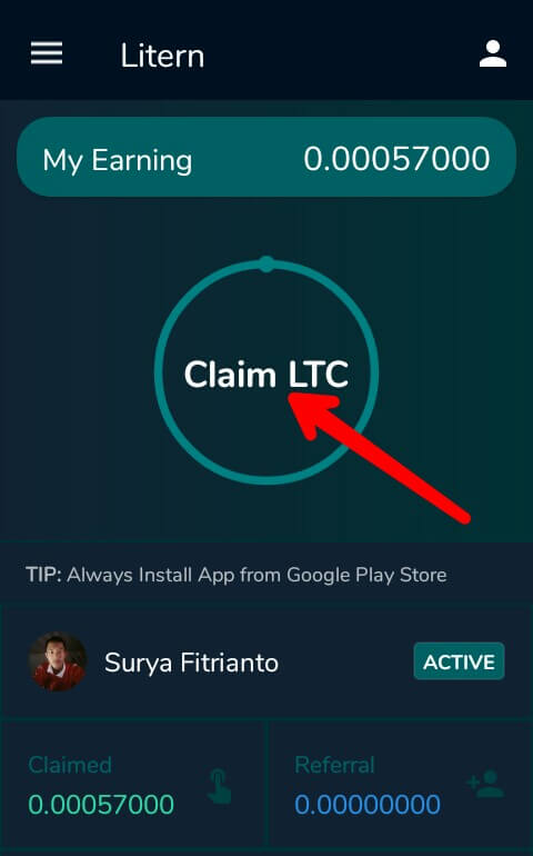 Ketika Anda sudah Login maka anda akan disuruh menekan tombol "Claim", maka silahkan tekan tombol Claim tersebut dan silahkan tunggu sekitar 2-3 menit.