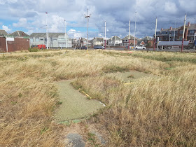 Abandoned Crazy Golf course at Starr Gate in Blackpool