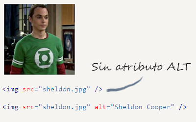 No usar el atributo ALT
